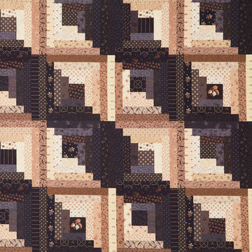 Black Sheep Cottons - Log Cabin Cheater Black Yardage