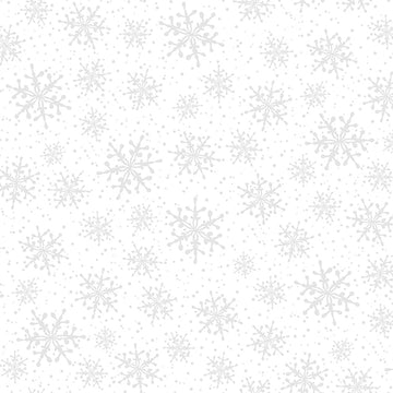 Solitaire Whites - Ultra White Snowflakes 8 Yard Bolt
