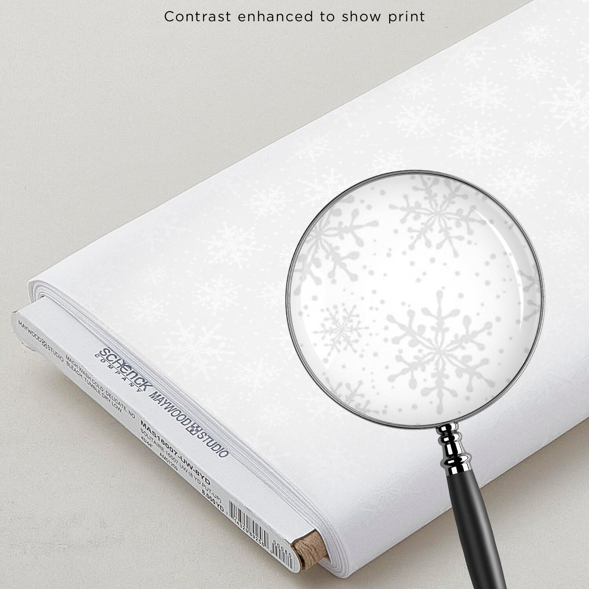 Solitaire Whites - Ultra White Snowflakes 8 Yard Bolt