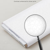 Solitaire Whites - Ultra White Hearts 8 Yard Bolt
