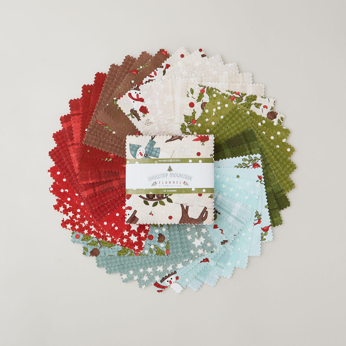 Snowtop Mountain Flannel Charm Pack