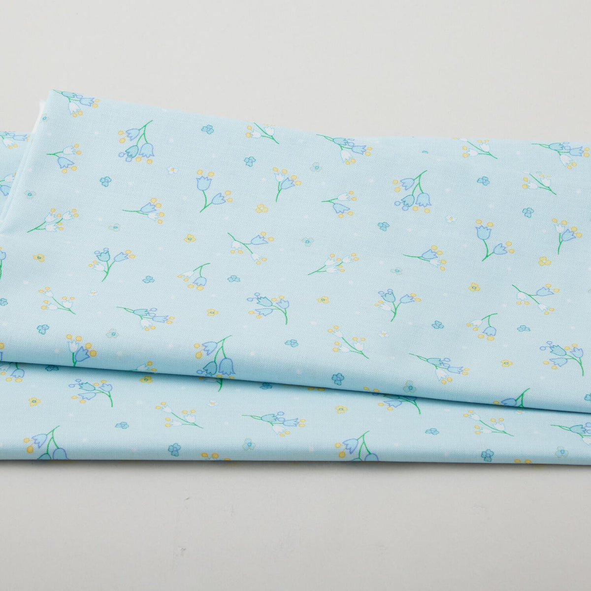 Sunlit Blooms - Tiny Flowers Pale Aqua 2 Yard Cut