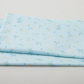 Sunlit Blooms - Tiny Flowers Pale Aqua 2 Yard Cut