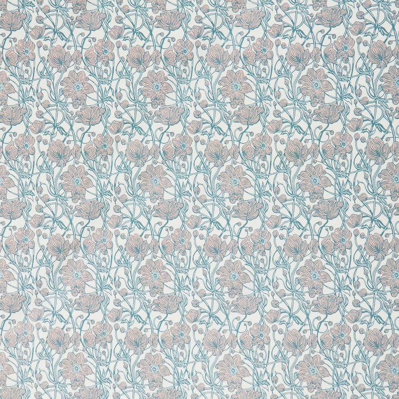 Cottage Flowers - Anemone Pink Yardage