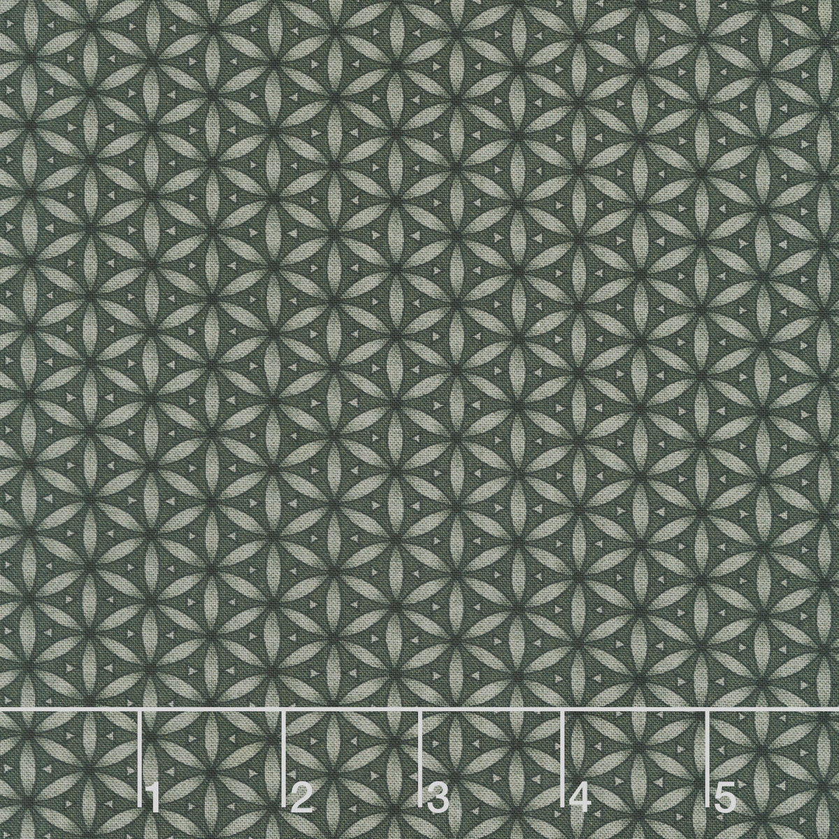 Moonlit Walk - Geo Pattern Black Yardage