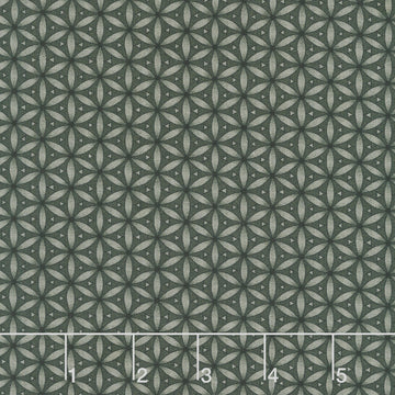 Moonlit Walk - Geo Pattern Black Yardage