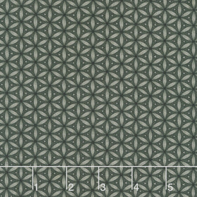 Moonlit Walk - Geo Pattern Black Yardage