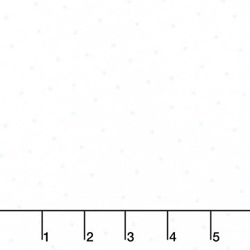 Kimberbell Basics Flannel - Small Dot White/Aqua Yardage
