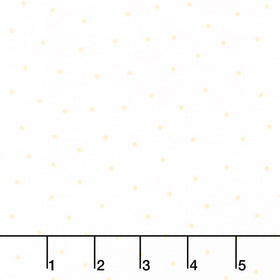 Kimberbell Basics Flannel - Small Dot White/Yellow Yardage