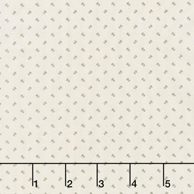 Terrace Blooms - Dot Bud Cream Yardage