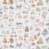 Together Is Better - Packed Animals Cream Yardage