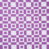 Colorblock Party Cheater Prints - Checkers Violet White 108" Wide Backing