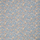 Meadow Blush - Birds and Butterflies Blue Yardage