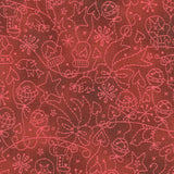 Christmastime - Tree Decorations Red Yardage