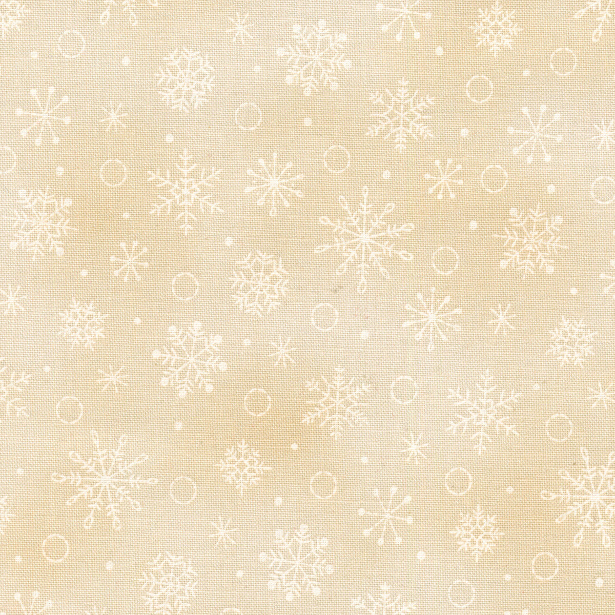 Christmastime - Snowflakes Cream Yardage