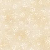 Christmastime - Snowflakes Cream Yardage