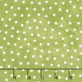 Snowtop Mountain Flannel - Dots Green Yardage