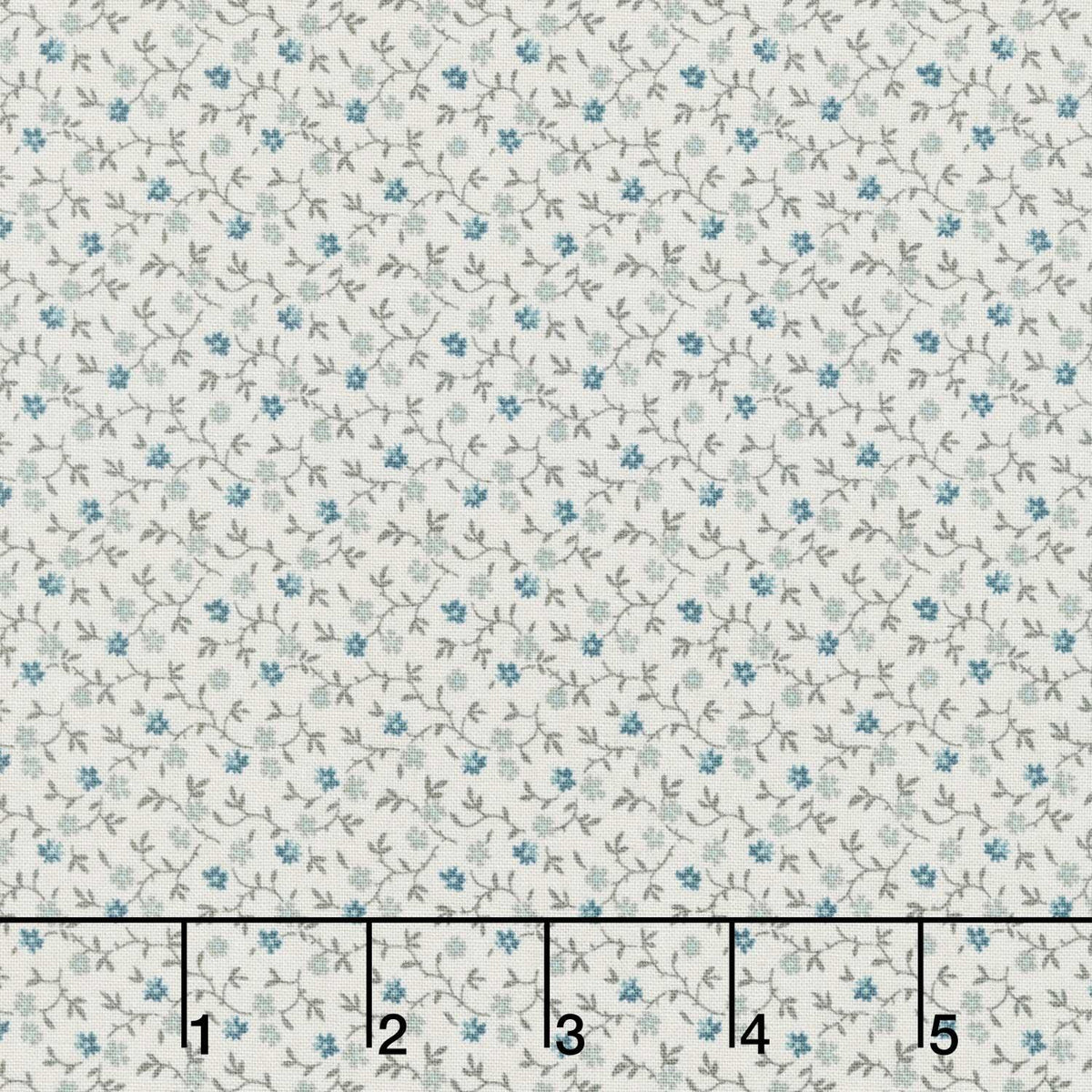 Midnight Bloom - Little Flowers Cream Yardage