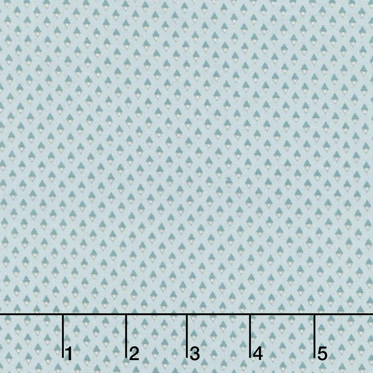 Midnight Bloom - Diamonds Aqua Yardage