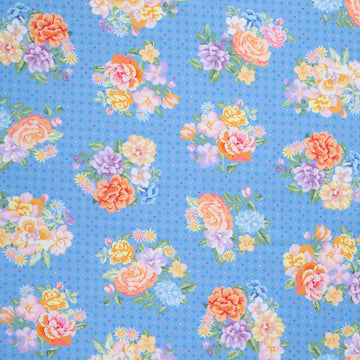 Gathering Sun - Bouquet Blue Multi Yardage