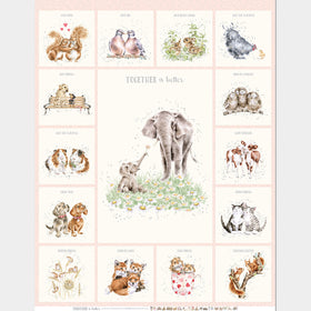 Together Is Better - Elephant Pale Pink Panel