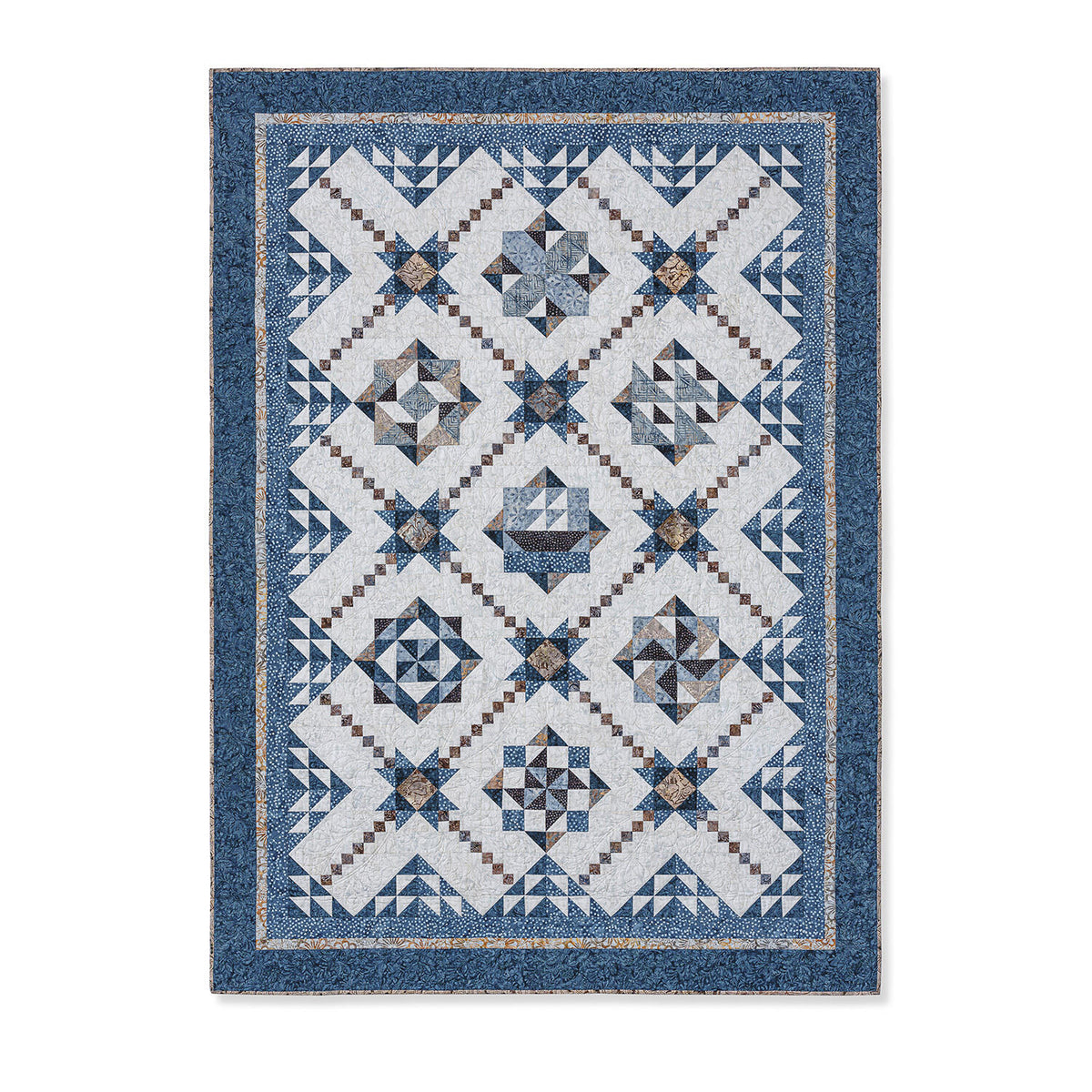 Tonga Lakeside Rough Waters - Complete Block of the Month Kit