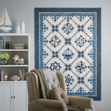 Tonga Lakeside Rough Waters - Complete Block of the Month Kit