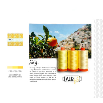 AURIfil™ Color Builder Thread of the Month - Month 9 Sicily Yellow