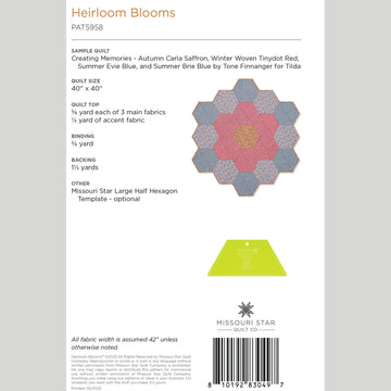 Heirloom Blooms Quilt Pattern by Missouri Star