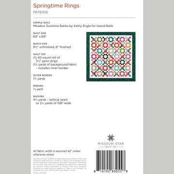 Springtime Rings Quilt Pattern by Missouri Star