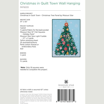 Christmas in Quilt Town Wall Hanging Pattern by Missouri Star