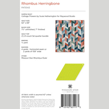 Rhombus Herringbone Quilt Pattern by Missouri Star