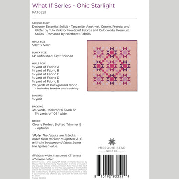 What If Series - Ohio Starlight Quilt Pattern by Missouri Star