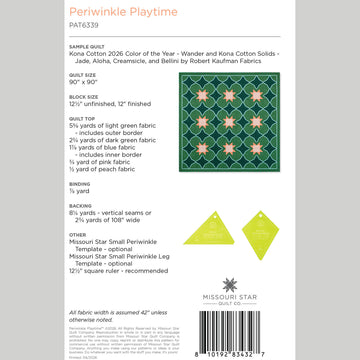 Periwinkle Playtime Quilt Pattern by Missouri Star