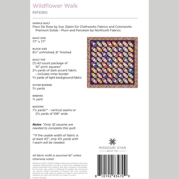 Wildflower Walk Quilt Pattern by Missouri Star