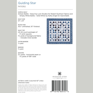Guiding Star Quilt Pattern by Missouri Star