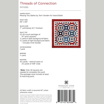 Threads of Connection Quilt Pattern by Missouri Star