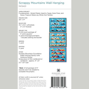 Scrappy Mountains Wall Hanging Pattern by Missouri Star