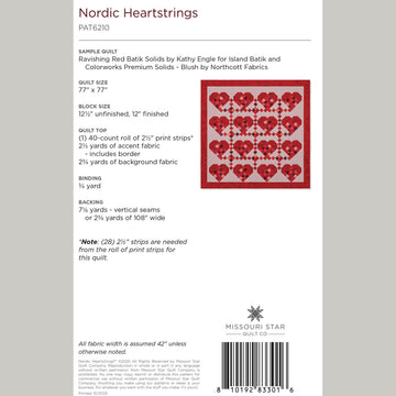 Digital Download - Nordic Heartstrings Quilt Pattern by Missouri Star