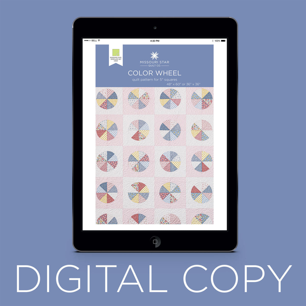 Digital Download - Color Wheel Quilt Pattern by Missouri Star