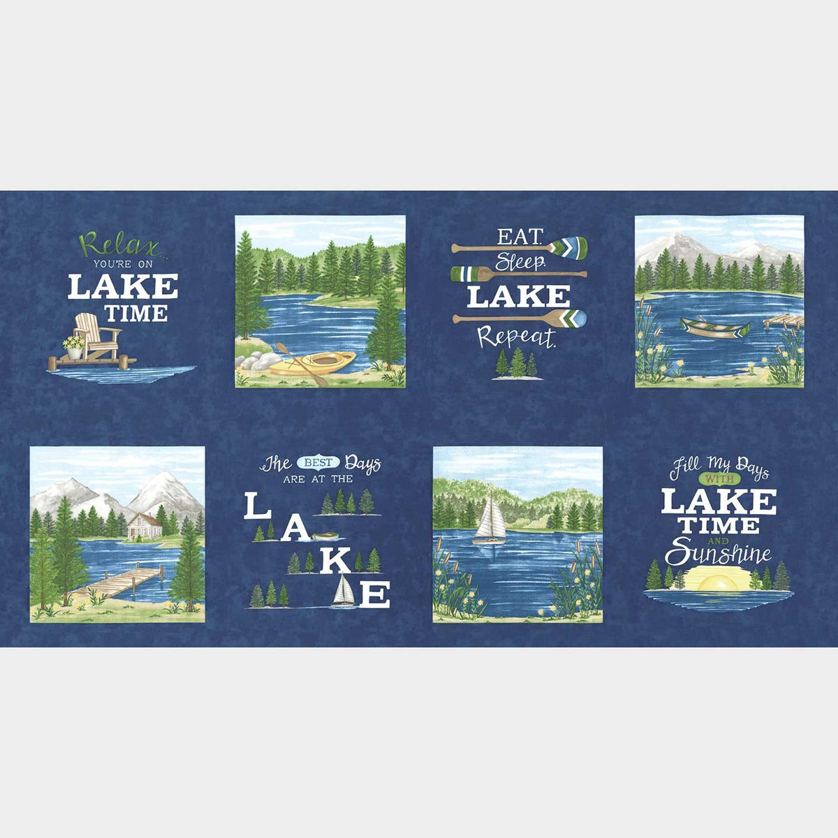 On Lake Time - On Lake Time Deep Water Panel