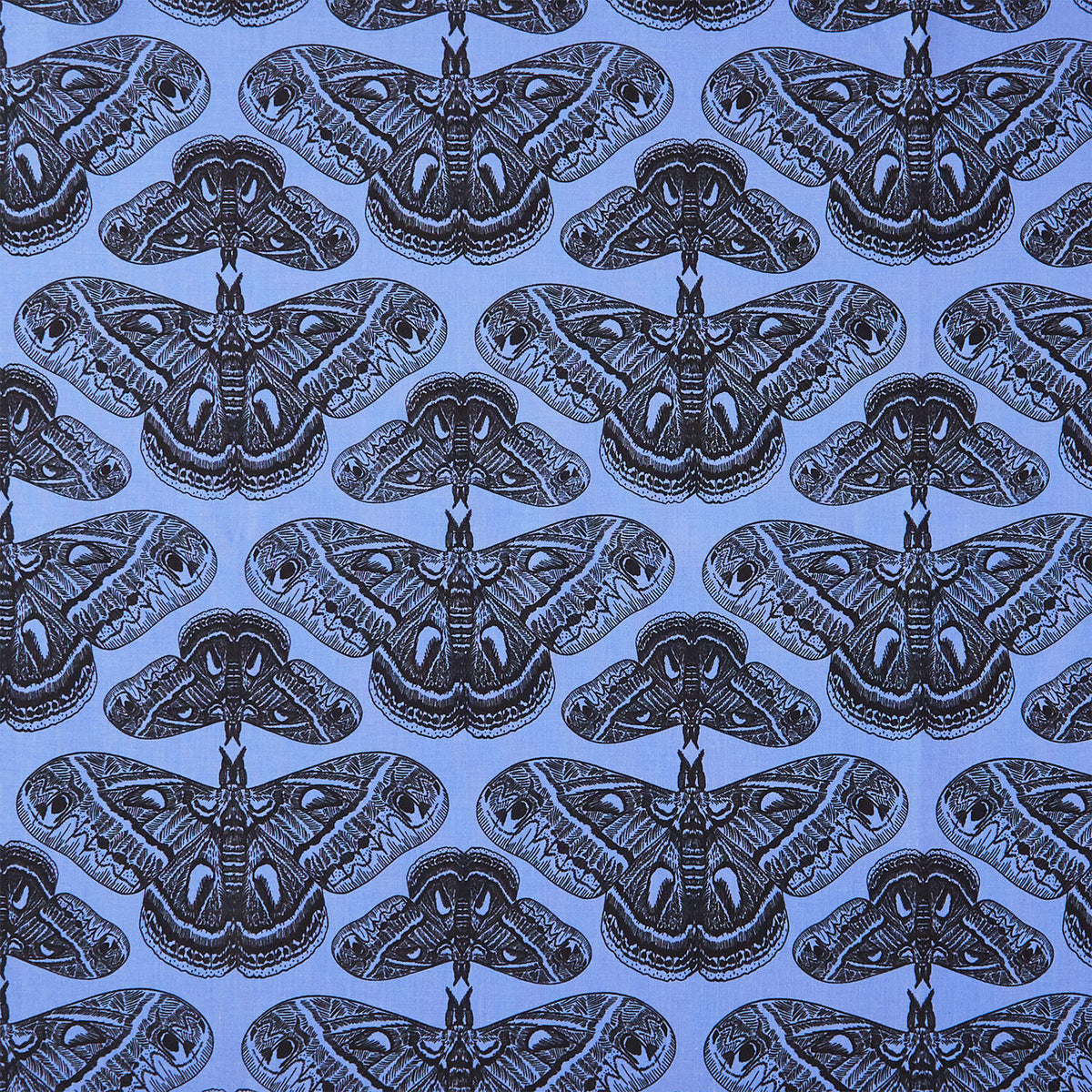 Indelible - Ink Cecropia Cerulean Yardage