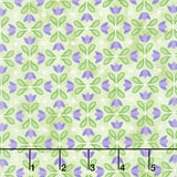 Tulip Garden - Geo Green Multi Yardage