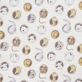 Two by Two - Porthole Toss Light Taupe Multi Yardage