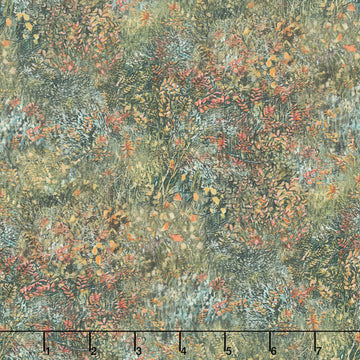Naturescapes: Timber Trail - Wildflower Field Green Multi Yardage