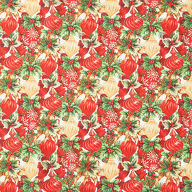 Deck the Halls - Baubles Beige Multi Yardage