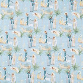 The Nativity - Scenic Blue Multi Yardage