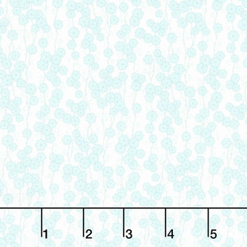 Quilting in Bloom - Daisy Chain Light Turquoise Multi Yardage