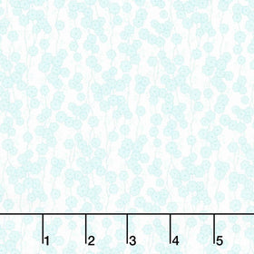 Quilting in Bloom - Daisy Chain Light Turquoise Multi Yardage