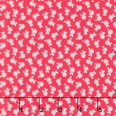 Quilting in Bloom - Floral Spot Red Multi Yardage